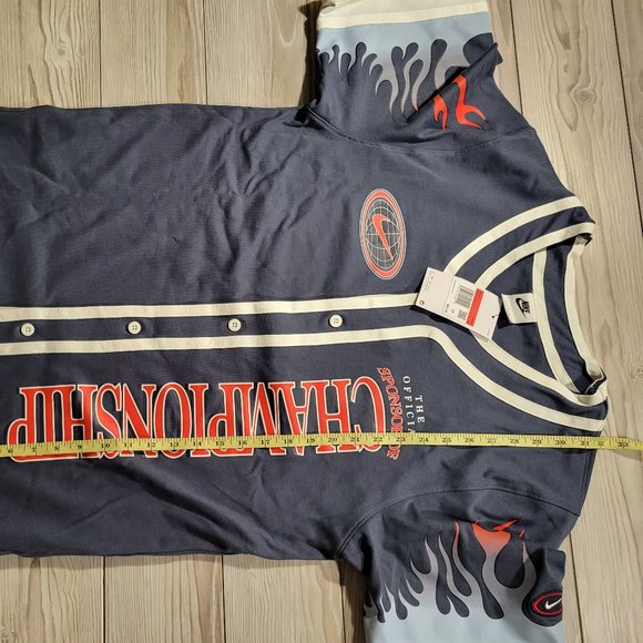 Nike Americana Button Up Jersey Men's Size Large Blue [DV9642-437] $85 - Picture 5 of 6